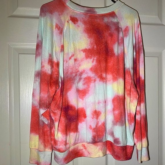 VS PINK Tie Dye “So Soft” Knit Top (L) - Picture 5 of 7